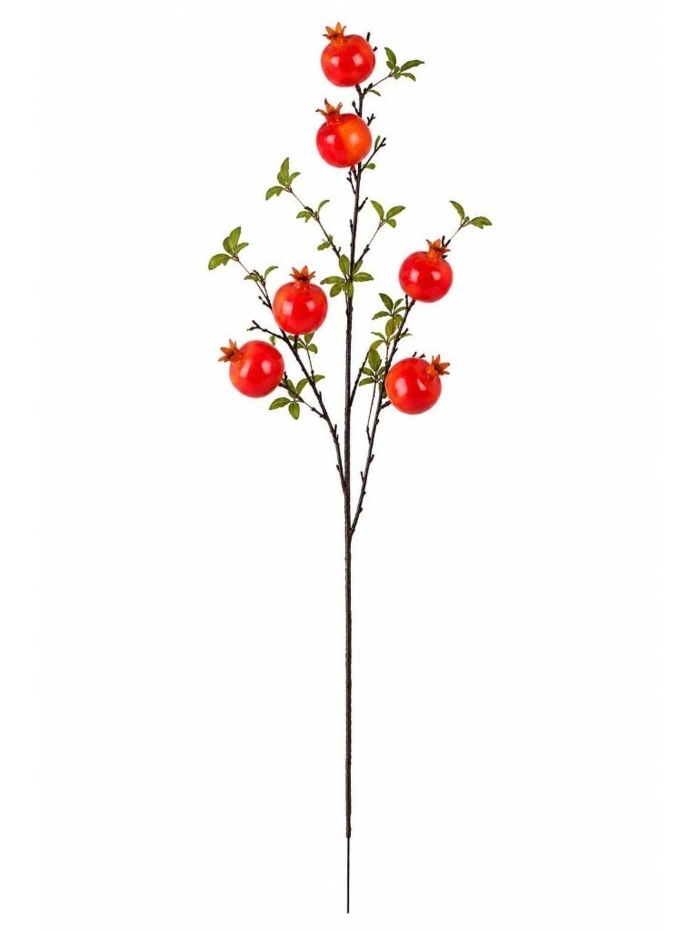 Artificial Pomegranate Branch Faux Fruit Stem Fall Floral Pick Autumn Vase Fille
